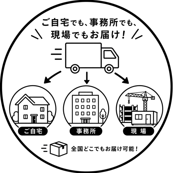 現場にも配送可能